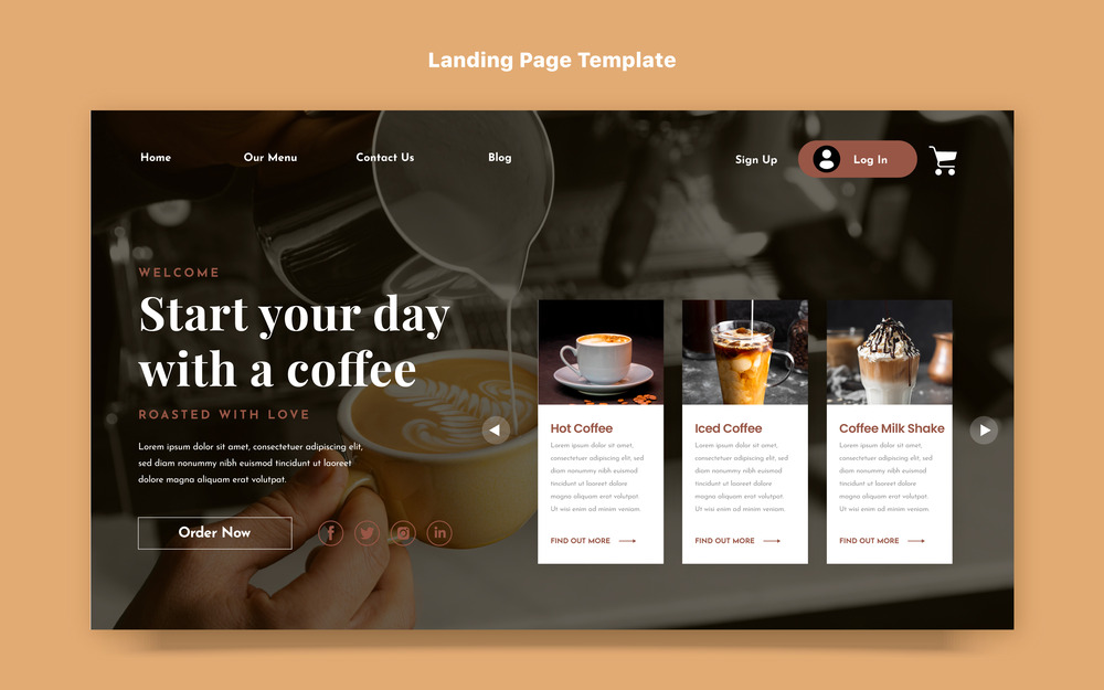 caffee website design