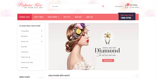 Thiết kế website mỹ phẩm - Giải pháp tăng gấp 3 doanh thu cho các chủ shop online