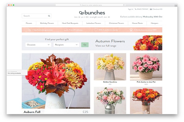 Thiết kế website bán hoa tươi online xinh xắn, đẹp mắt