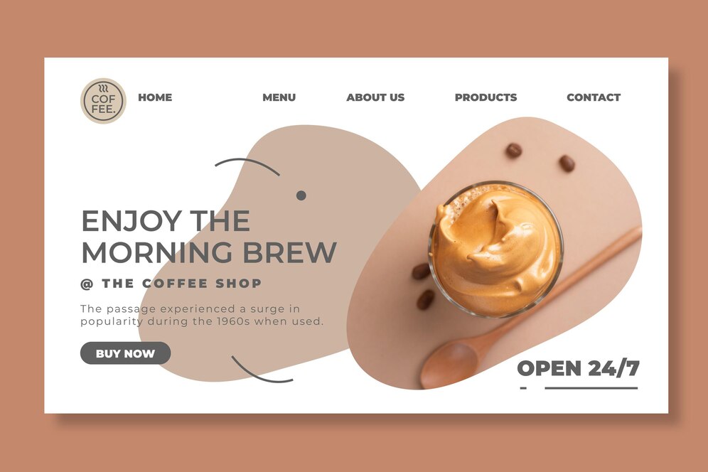 THIẾT KẾ WEBSITE CAFE – ĐỒ UỐNG: HÀNH TRÌNH TRẢI NGHIỆM KHÁCH HÀNG TRỰC TUYẾN
