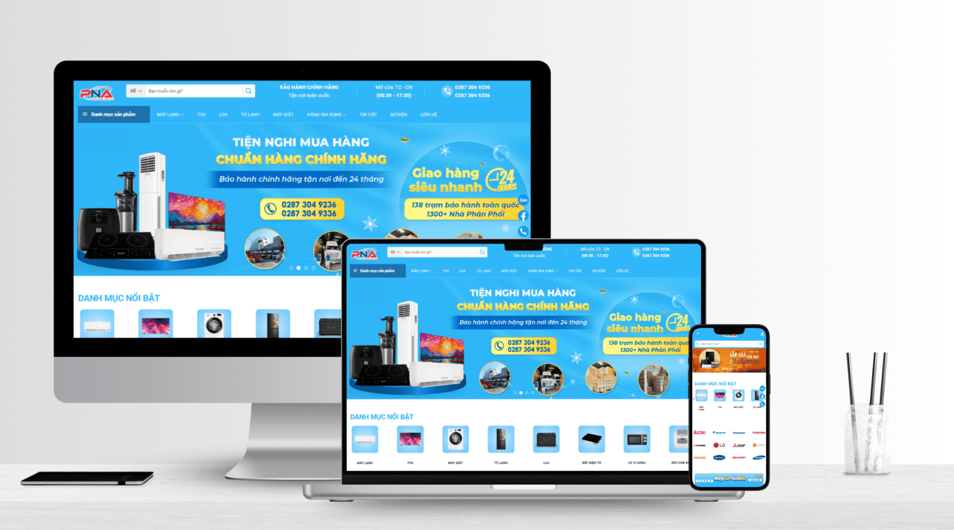 Thiết Kế Website Điện Tử – Điện Lạnh: Tối Ưu Bán Hàng & Nâng Cao Uy Tín Thương Hiệu