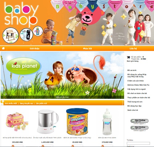 Thiết kế website bán đồ cho mẹ và bé tiện lợi và đẹp nhất